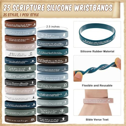 Feifeiya 25 Sets Christian Gifts for Grandparents Day Bible Verse Pen Kit