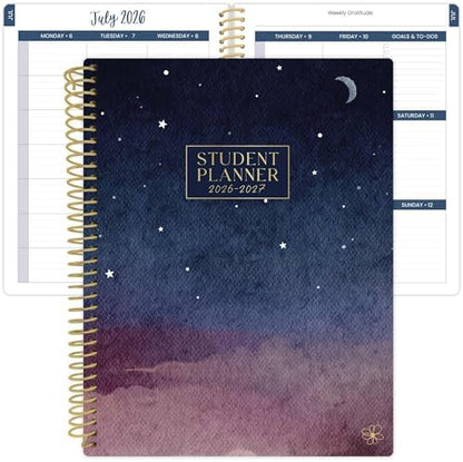 Daisy by bloom daily planners 2026-2027 Academic Year Student Planner (July 2026 - July 2027) - Elementary Through Middle School Calendar Agenda Book - 7” x 9" - Stargaze