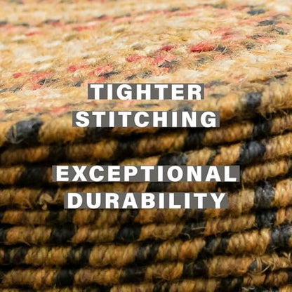 Homespice Russet Jute Braided Stair Treads, Oval 8x28 Set of 13