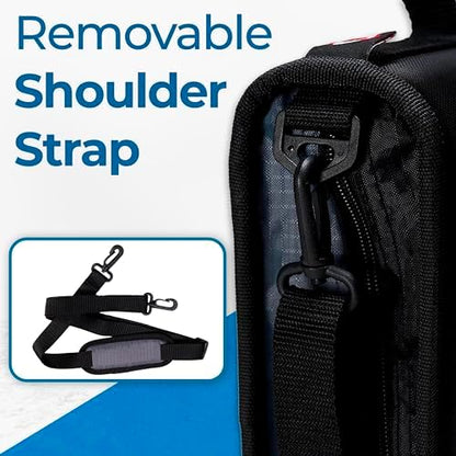 Case-it The Dual 2-in-1 Zipper Binder | Two 1.5-Inch D-Rings, 600 Sheet Capacity, Pencil Pouch & Multiple Pockets | School & Office Organizer with Shoulder Strap | Dual-101 Spearmint