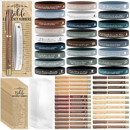 Feifeiya 25 Sets Christian Gifts for Grandparents Day Bible Verse Pen Kit
