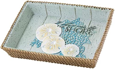 Avanti Linens - Soap Dish, Guest Bathroom Essentials, Coastal Home Decor (Beachcomber Collection)