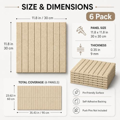 Stripe Felt Bulletin Board Tiles, Cork Board Alternative 24 x 36 in