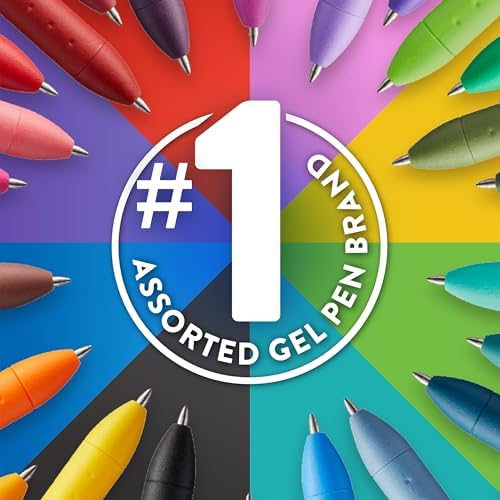 Paper Mate InkJoy Gel Pens,Medium Point (0.7mm),Assorted Colors,- Back to School Supplies,Teacher Essentials,Journaling,Writing,Note-Taking,20 Count (Pack of 12)