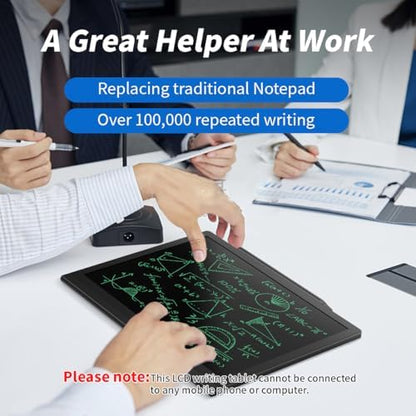 10" LCD Writing Tablet for Adults Business Leather Digital Notepad