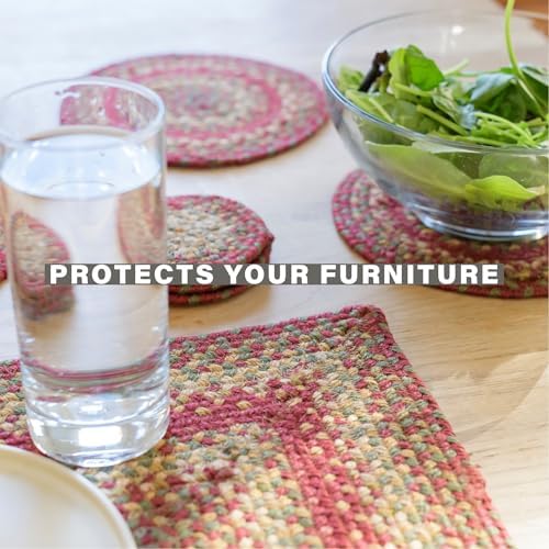 Homespice Cider Barn Jute Braided Placemats, Rect 13x19 Set of 6