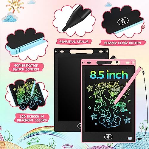 Tinlade 12 Pack LCD Writing Tablet for Kids, 8.5 Inch Drawing Pad