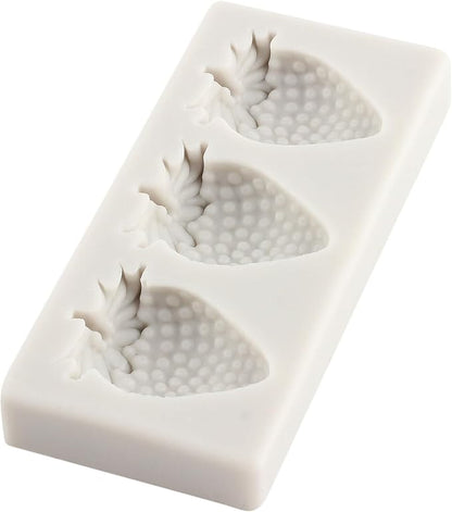 Strawberry Fondant Molds Mini Fruit Chocolate Cake Decorating Silicone Molds For Cupcake Topper Candy Polymer Clay Gum Paste