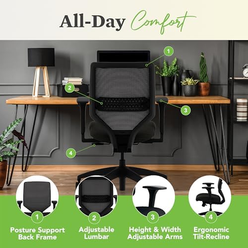 HON Solve Ergonomic Office Chair, Lumbar Support, Desk Chair, Bark