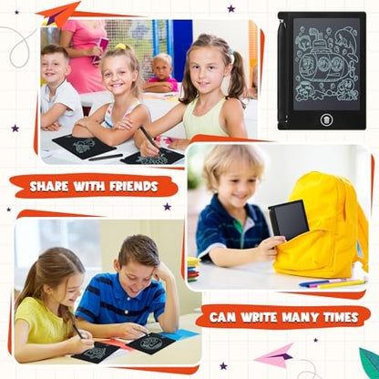 Nezyo 16 Pack 4.5 Inch Mini LCD Writing Tablet for Kids,Black