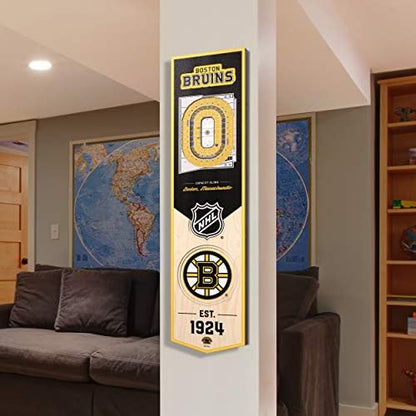YouTheFan NHL Boston Bruins 3D 8 x 32 Stadium Banner
