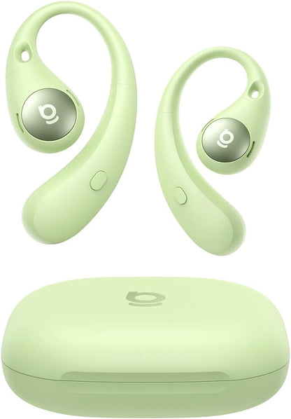 Baseus Eli Sport 2 Open-Ear Headphones Wireless Earbuds,Secure Earhook Sport Design,Ultra-Comfort,4-Mic Clear Calls, IP57 Waterproof,45H Play, Bluetooth 6.0 Earhook Fit Running Workout Gym -Green