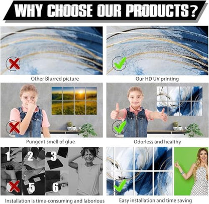 YPY Sound Proof Panels for Walls, Acoustic Panels Sound Absorbing Wall Art