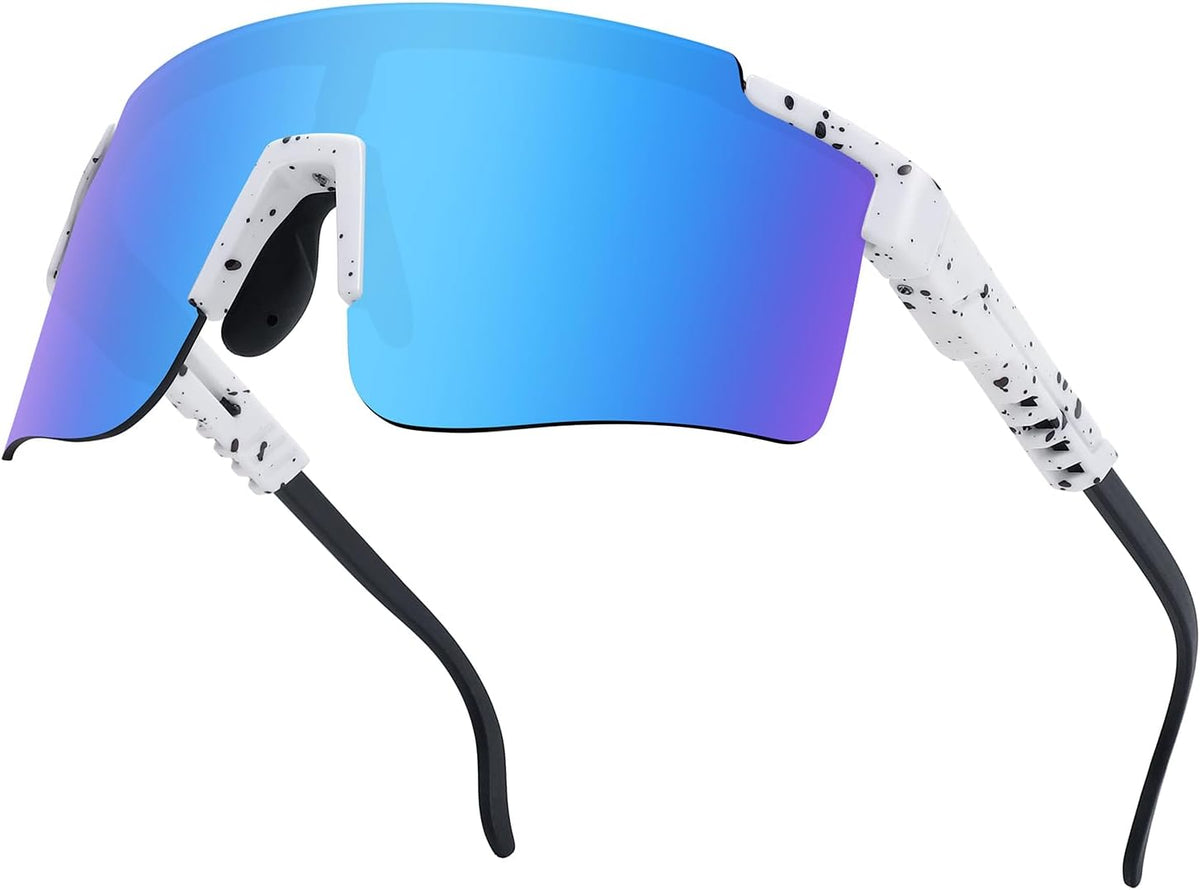 MALIDAK Sports Sunglasses for Mens Women Youth Baseball Sunglasses UV400 Protection Men Cycling Glasses