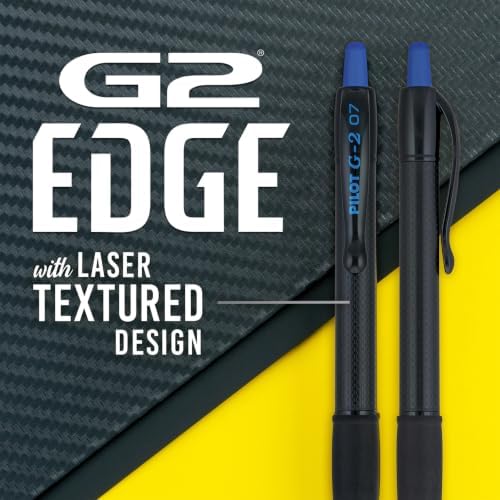 PILOT G2 Edge Blue, Premium Gel Roller Pens, 8ct box, Fine Point 0.7 mm