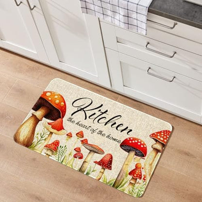 Kitchen Rugs and Mats,Washable Non-Slip Floor Mats Door Mat