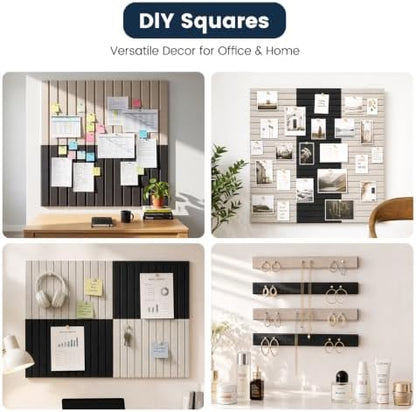 Felt Bulletin Board 48" X 16" Cork Board Alternative Oatmeal