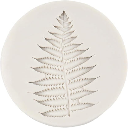 Tropical Leaf Silicone Mold Fern Leaves Fondant Molds For Cake Decoration Cupcake Topper Chocolate Candy Resin Polymer Clay Set of 4