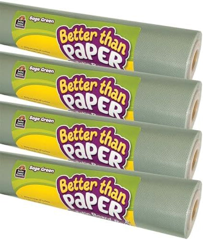Teacher Created Resources Better Than Paper Bulletin Board Roll, Sage Green, 4-Pack