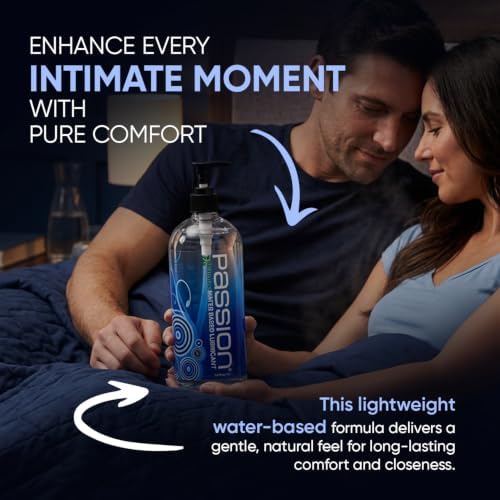 Passion Natural Water-Based Personal Lubricant, for Men & Women - 16 Fl Oz