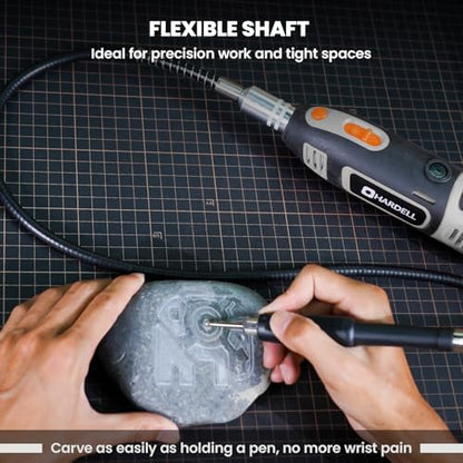 200W Corded Rotary Tool Kit Flex Shaft 6 Speed 40000RPM 153 Accessories