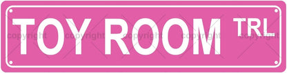 TOY ROOM TRL Space Metal Tin Street Sign Bar Cafe Garage Cave Home Room Wall Bathroom Farmhouse Garden Porch Patio Decor, 16 x 4 Inch