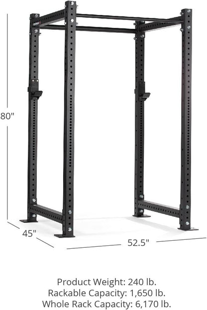 Titan Fitness X-3 Series Short Bolt-Down Power Rack 36-in. Depth