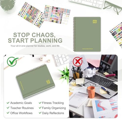 Planner 2026-2027, Weekly and Monthly Academic Planner, July 2026 - June 2027, Hardcover Calendar Agenda Book for School Year Planning, School Supplies for Teacher and Student, Letter Size(8.5'' x 11'')