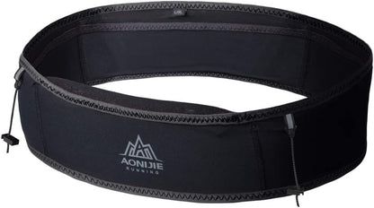 AONIJIE Hydration Belt Running Fanny Pack, with 250ml Soft Water Bottle Flask Phone Holder for Trailing Running Climbing Jogging Cycling Workout Fitness 3 Colors (Black, L/XL)