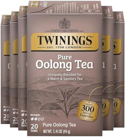 Twinings of London Pure Oolong Tea Bags, 20 Count (Pack of 6)
