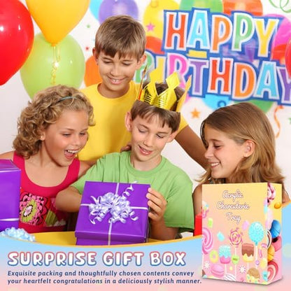 13.8" Extra Large Acrylic Number Charcuterie Board Box, Reusable Fillable Number Cake Candy Dish Display Serving Tray for Birthday Anniversary Party Decoration (3)