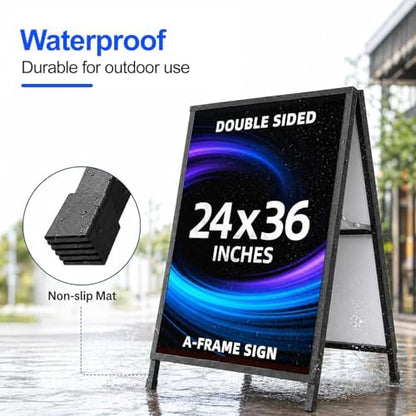 24×36 Inch Slide-in Folding A-Frame Sign Holder (Frame Only)