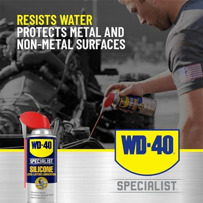 WD-40 Specialist Silicone Lubricant, New Bigger Can, 13.3 OZ [1-Pack]