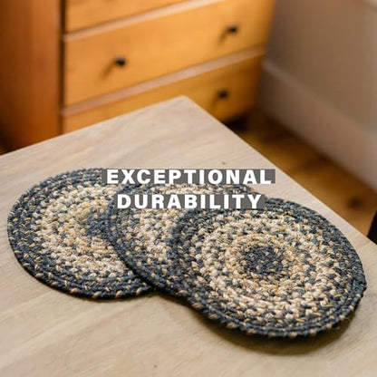 Homespice Kilimanjaro Jute Braided Table Runner, Oval 8x28 Set of 2