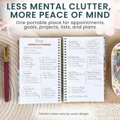 bloom daily planners 2027 Pocket Planner (January 2027 - December 2027) - 4” x 6” MINI Weekly Monthly Agenda Organizer & Calendar Year Book - Checkered, Teal