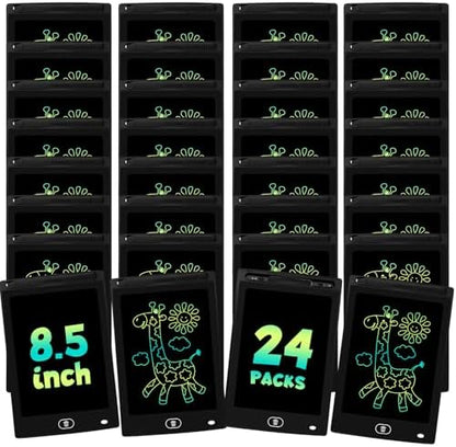 24 Pack 8.5 inch LCD Writing Tablet for Kids - Erasable and Reusable Toddler Doodle Board, Ideal Drawing Pad for Learning Toy for Ages 3-8,Gift for Girls Boys
