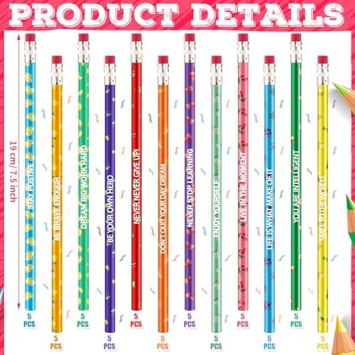 Gersoniel 240 Pcs Scented Pencils Bulk for Kids, Inspirational