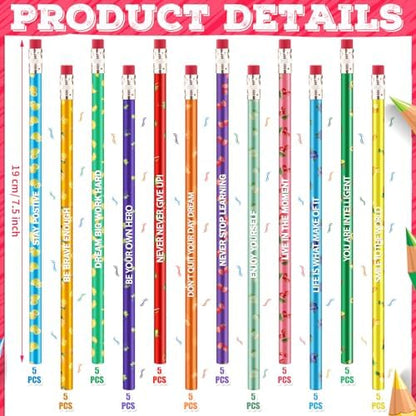 Gersoniel 240 Pcs Scented Pencils Bulk for Kids, Inspirational