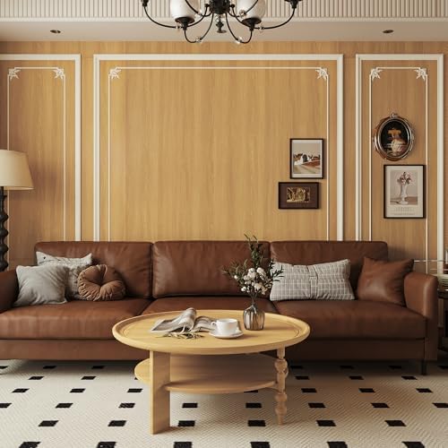 Extra Wide 31"x354" Wood Grain Contact Paper Brown Faux Wood Wallpaper
