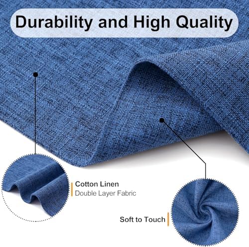Homaxy Cloths Placemats for Dining Table Set of 4, 13" x 18", Blue