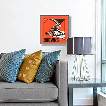 YouTheFan NFL Cleveland Browns 3D Logo Series Wall Art