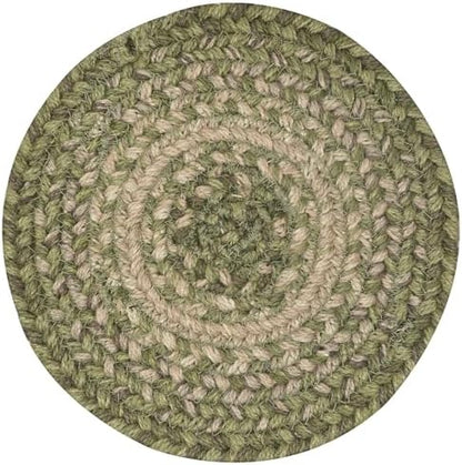 Homespice Grassland Braided Trivets Ideal as Pot Holders, Round 8" Set of 3