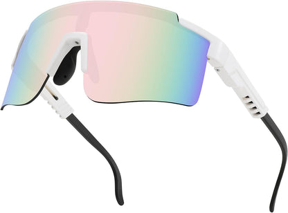 MALIDAK Sports Sunglasses for Mens Women Youth Baseball Sunglasses UV400 Protection Men Cycling Glasses