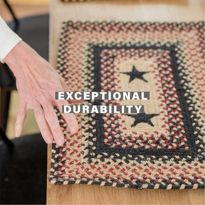 Homespice Gloucester Jute Braided Placemats, Rect 13x19 Set of 6