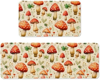 Kitchen Rugs and Mats Set of 2,Floor Mats for Home Kitchen Decor Mat