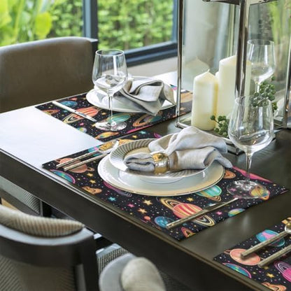 Placemats 12x18 Inch Washable Linen Place Mats Cloth Tables Mats