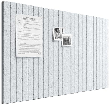Bumusty 36"x 24" Large Felt Bulletin Board Tiles,Light Gray