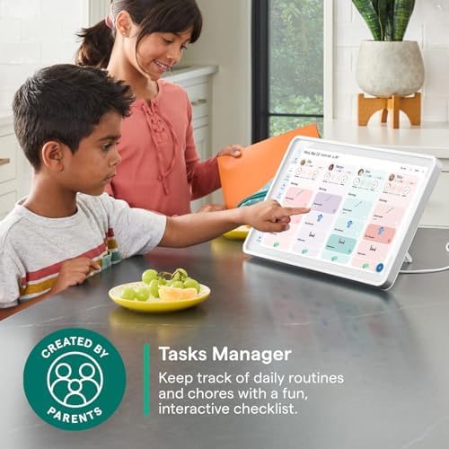 Skylight Calendar 2 – 15" Touchscreen Digital Calendar, Shadowbox, Silver