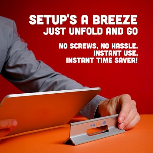 Steepy Portable Laptop Stand for Desk – Adjustable Height & Laptop Holder
