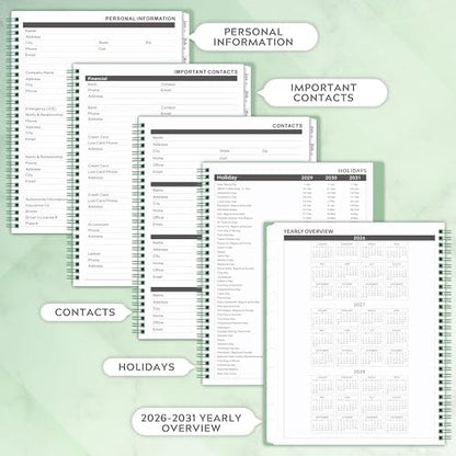 2026-2031 Monthly Planner/Monthly Calendar - 5 Year monthly Planner